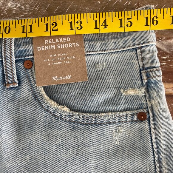 Madewell Relaxed Demin Shorts.  W28.  New With Tags - Picture 15 of 15